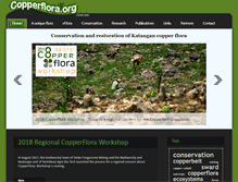 Tablet Screenshot of copperflora.org